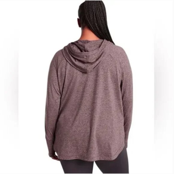Athleta Uptempo Hoodie Sweatshirt Heathered - Picture 2 of 8